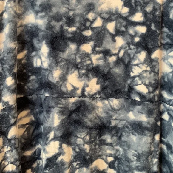 Athleta Santorini Rip Tide Sleeveless Fit & Flare Mini Dress Blue White Tie Dye - Picture 6 of 8